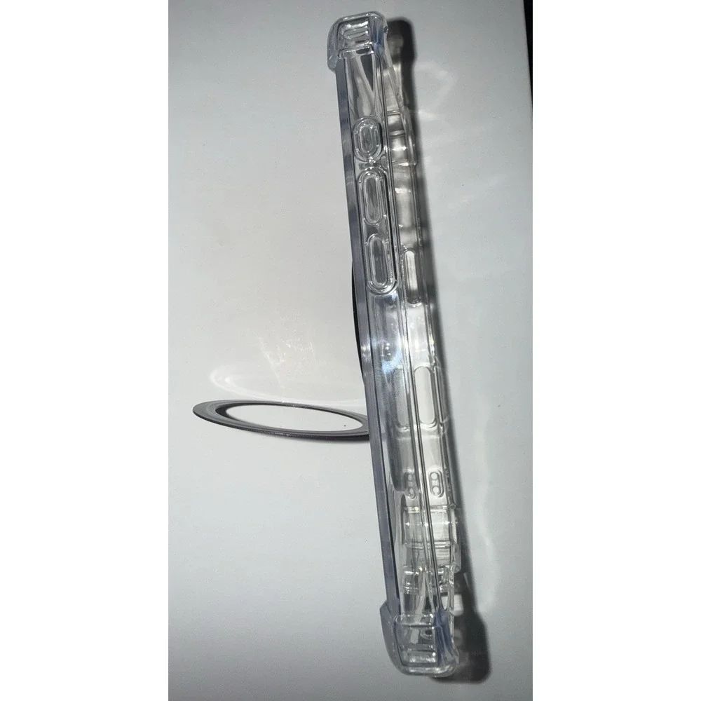 D0052-Samsung Galaxy S24 Ultra Case Clear Llama Pattern MagSafe Kickstand